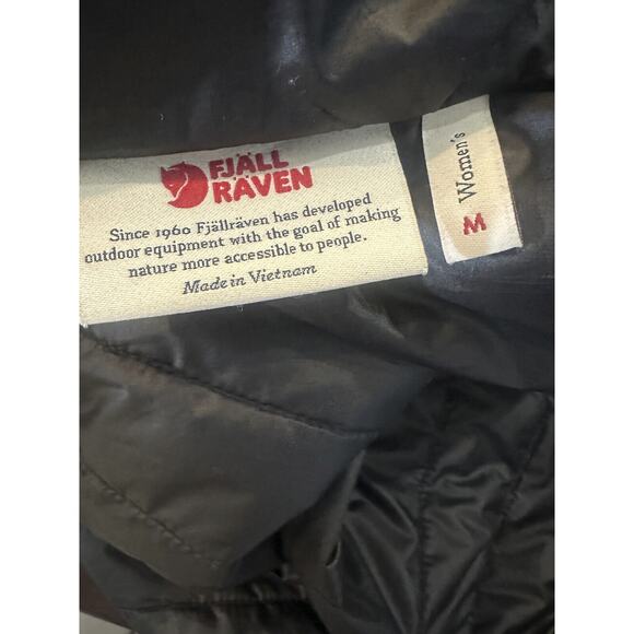 *Read* Fjallraven Abisko Padded Vest Lightweight Zip Puffer Black Women's Medium - Picture 7 of 14